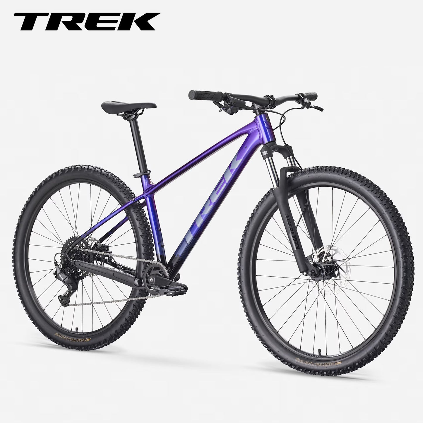 TREK Marlin 4 Gen 3 Cross Country Mountain Bike - Purple Flip/Black Fade