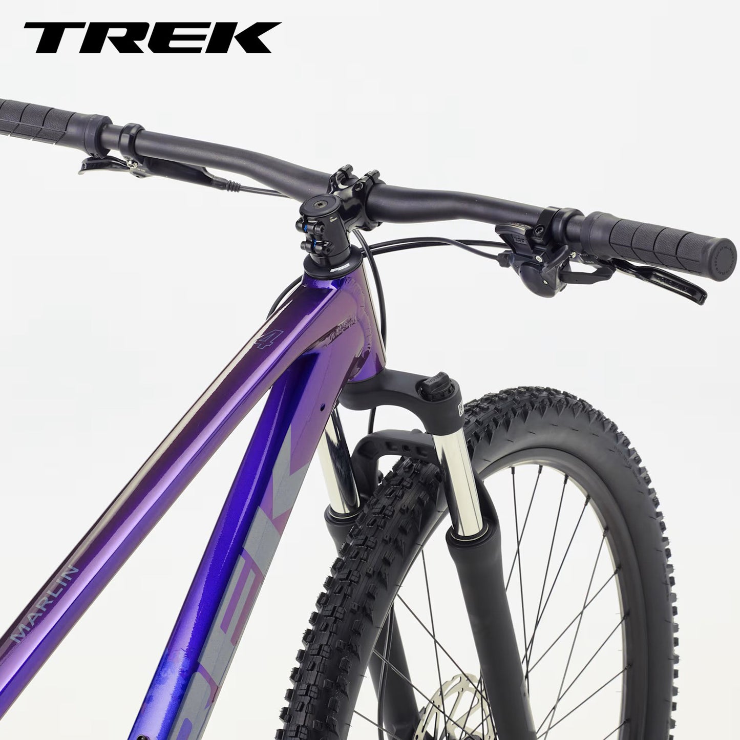 TREK Marlin 4 Gen 3 Cross Country Mountain Bike - Purple Flip/Black Fade