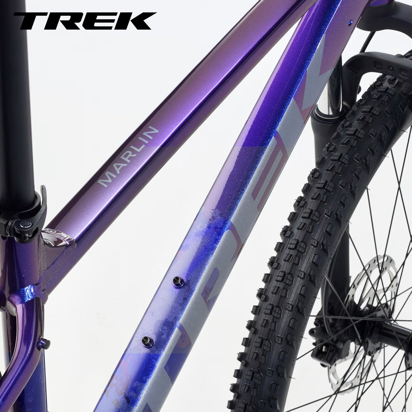 TREK Marlin 4 Gen 3 Cross Country Mountain Bike - Purple Flip/Black Fade