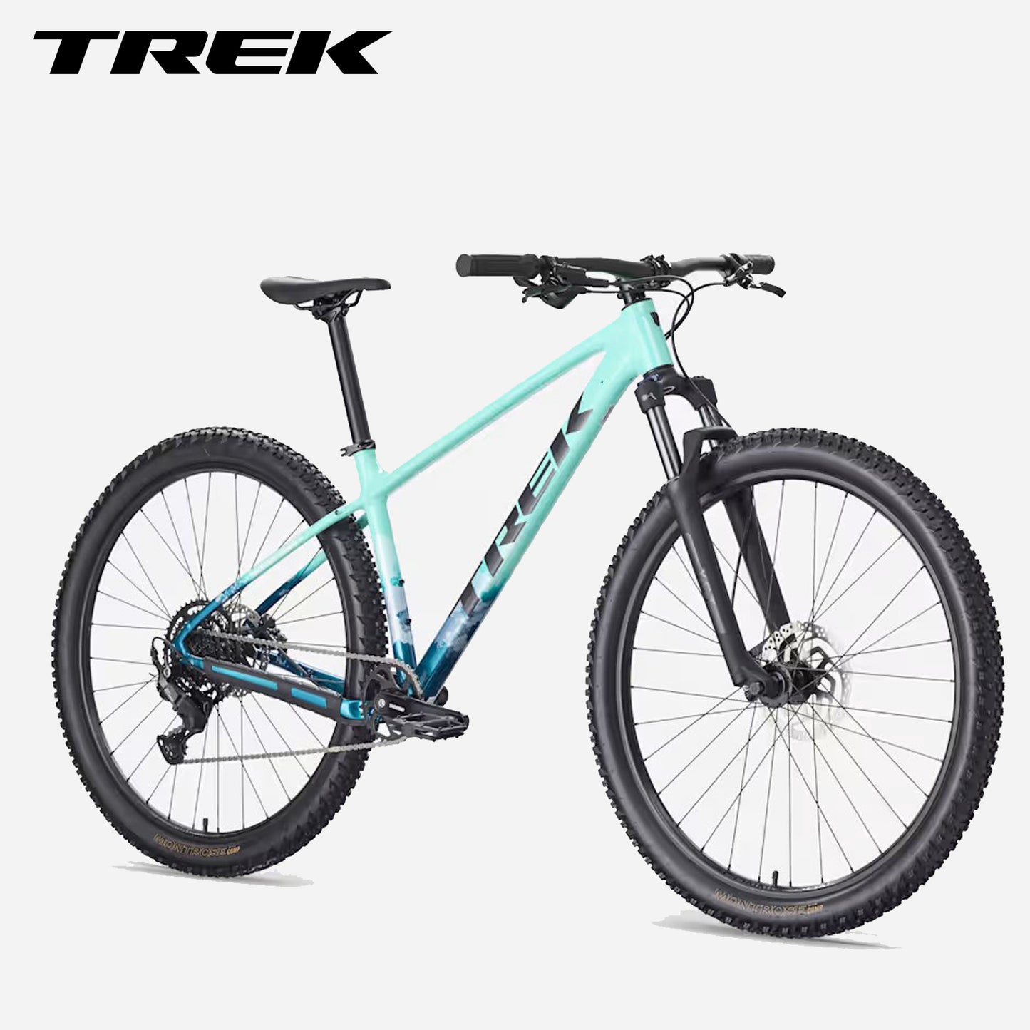 TREK Marlin 5 Gen 3 Cross Country Mountain Bike - Miami Green/Dark Aquatic Fade