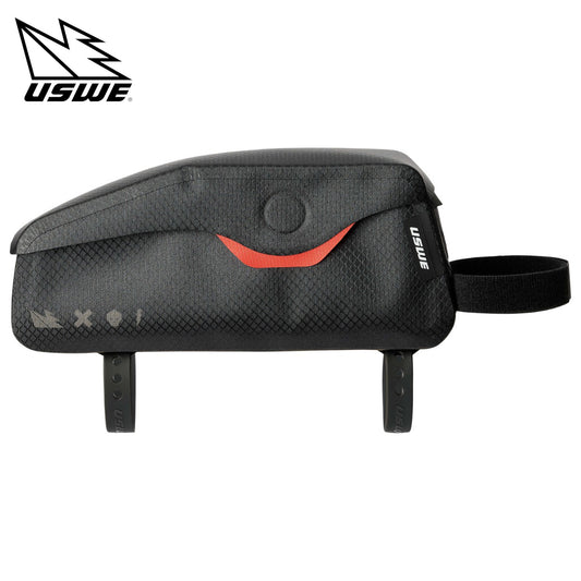 USWE Top Tube Bag Magnetic Bikepacking Bag - Black