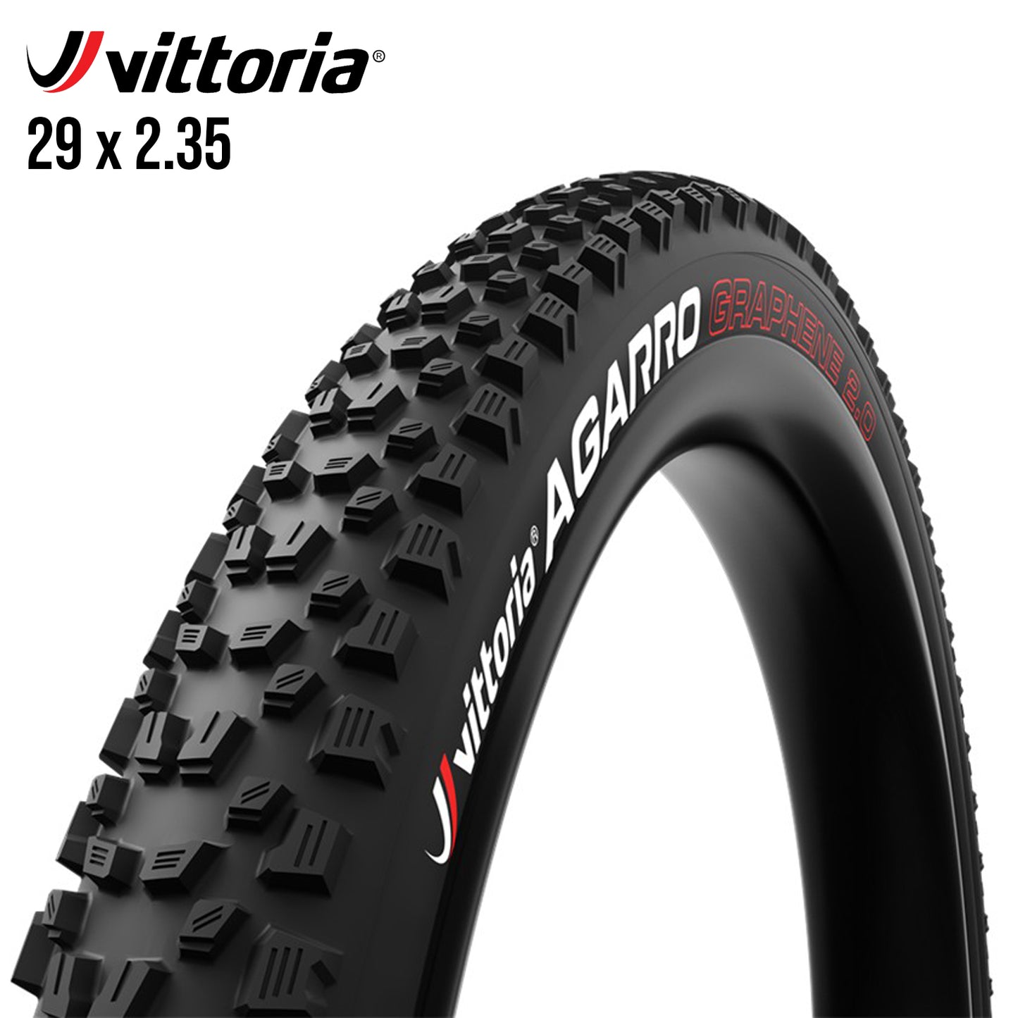 Vittoria Agarro MTB Trail Tire 29er Tubeless TNT - Grey / Anthracite