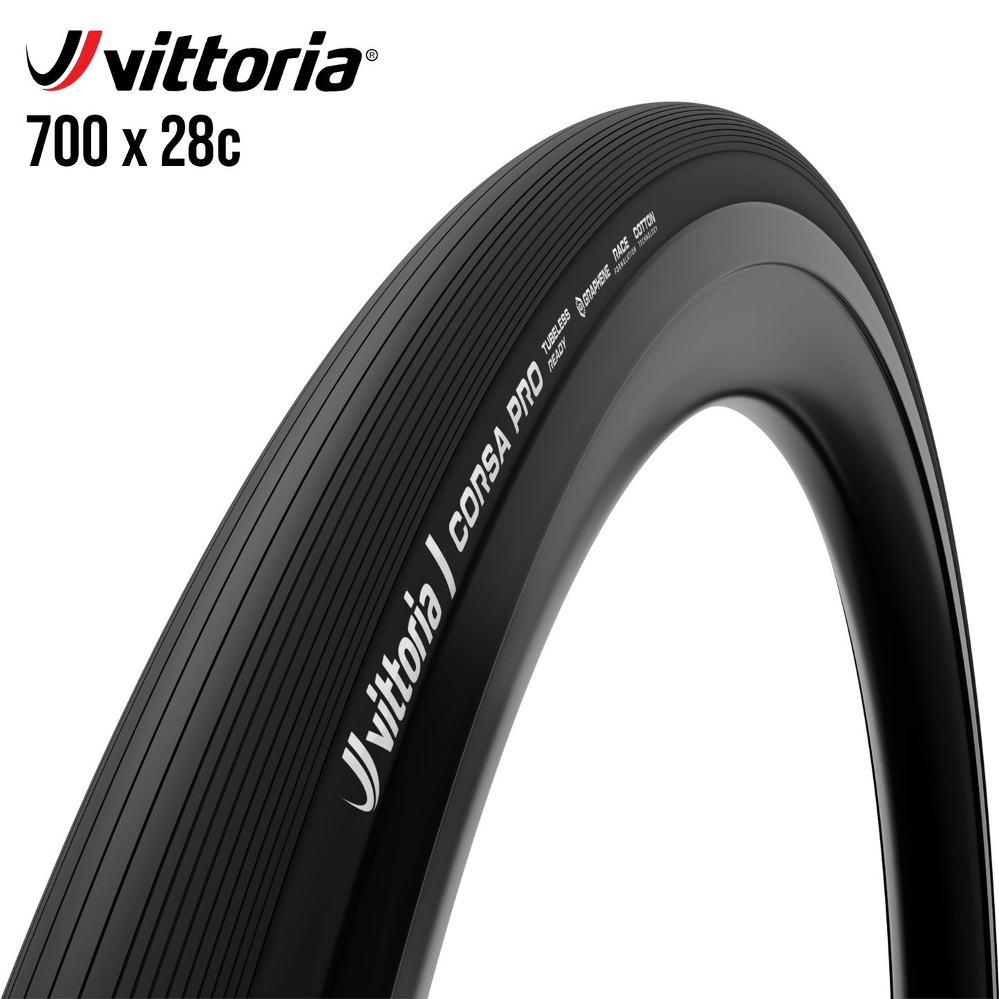 Vittoria Corsa Pro Tubeless TLR Bike Tire - Black