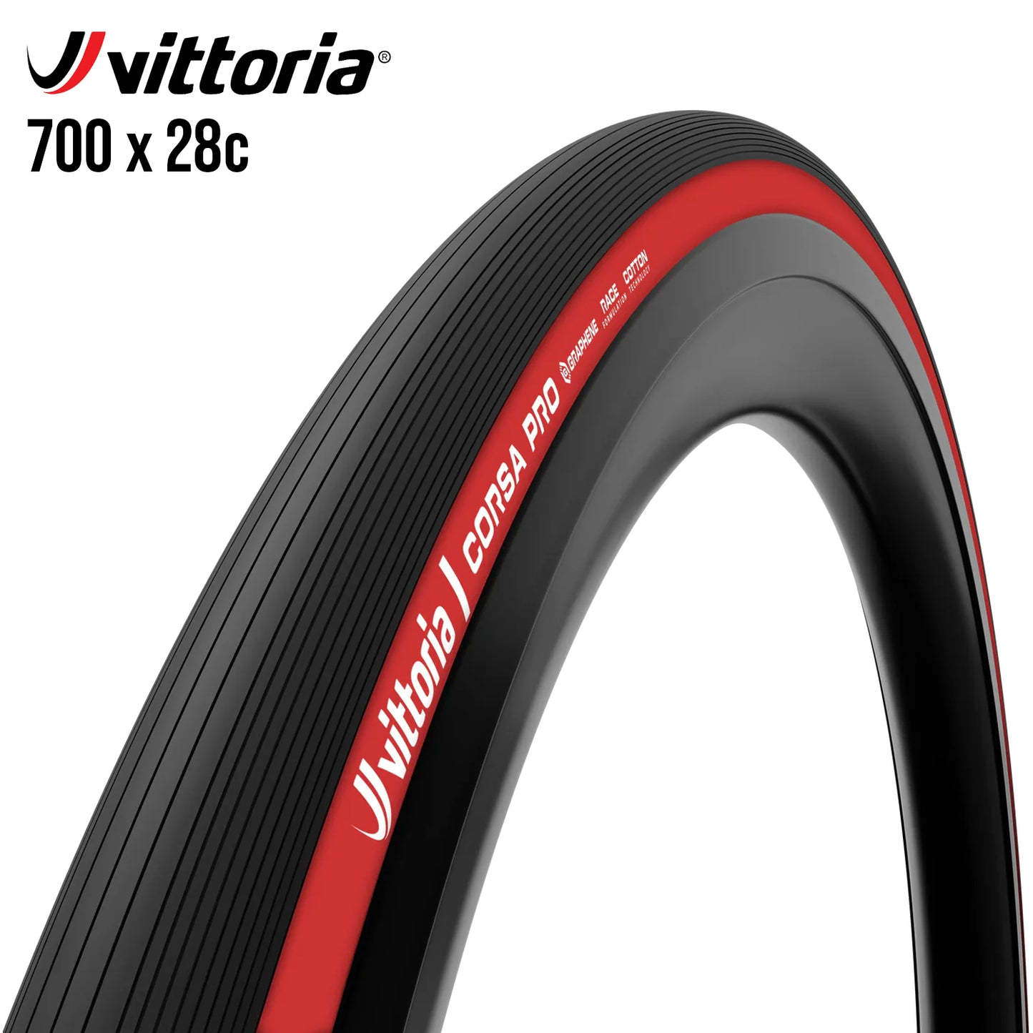 Vittoria Corsa Pro Tubeless TLR Bike Tire - Red