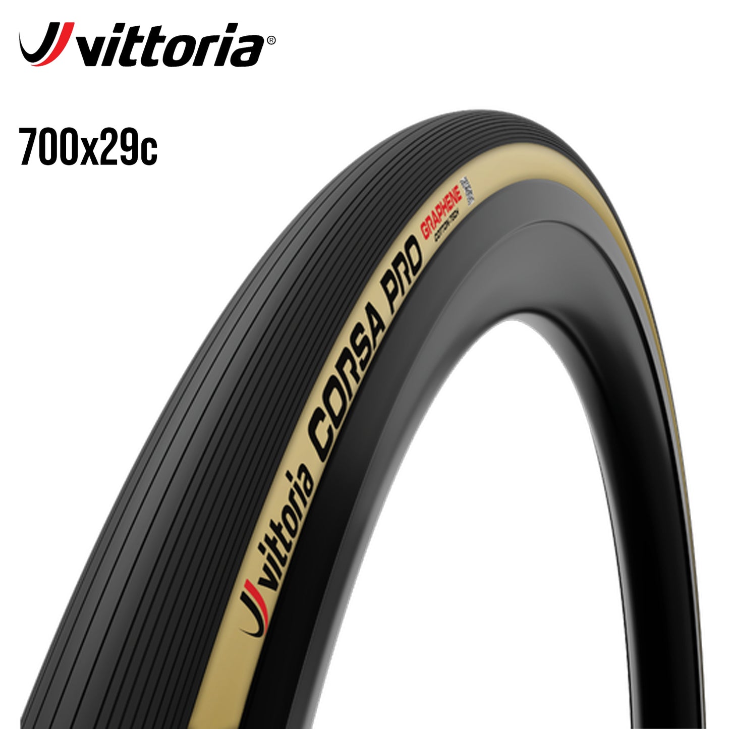 Vittoria Corsa Pro Tubeless TLR Bike Tire - Tan