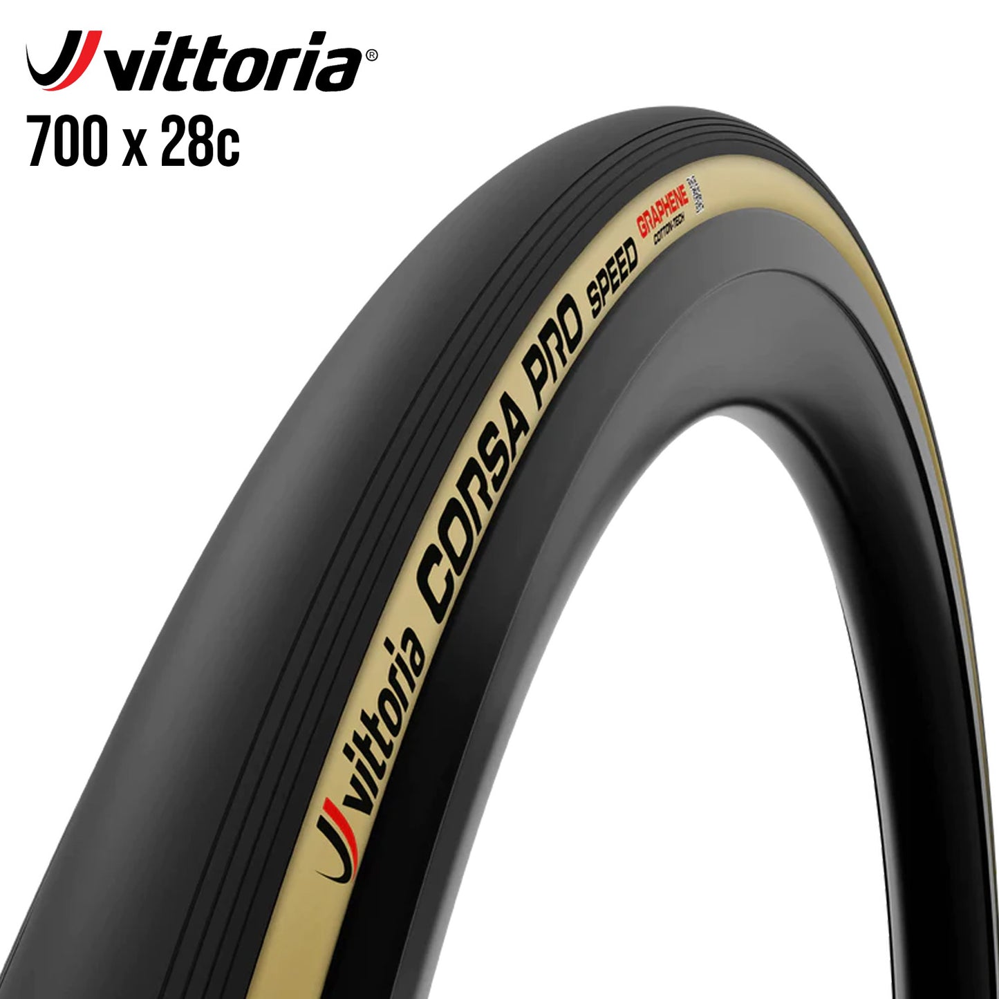 Vittoria Corsa Pro Speed Road Tubeless-Ready Bike Tire - Tan