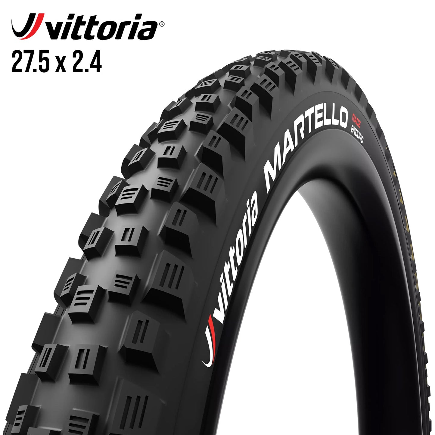 Vittoria Martello MTB Enduro Race Tire 27.5 Tubeless - Black