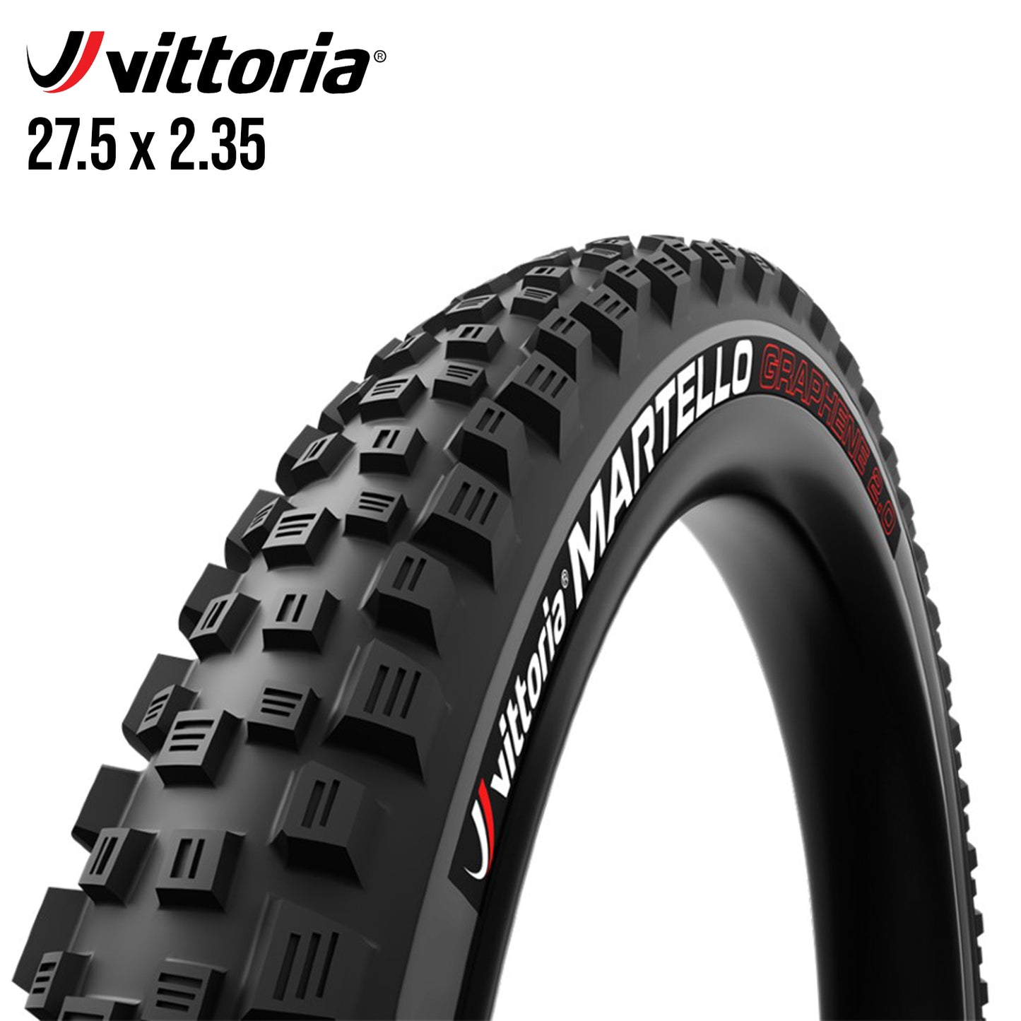 Vittoria Martello MTB Trail Tire 27.5 Tubeless TNT - Grey / Anthracite