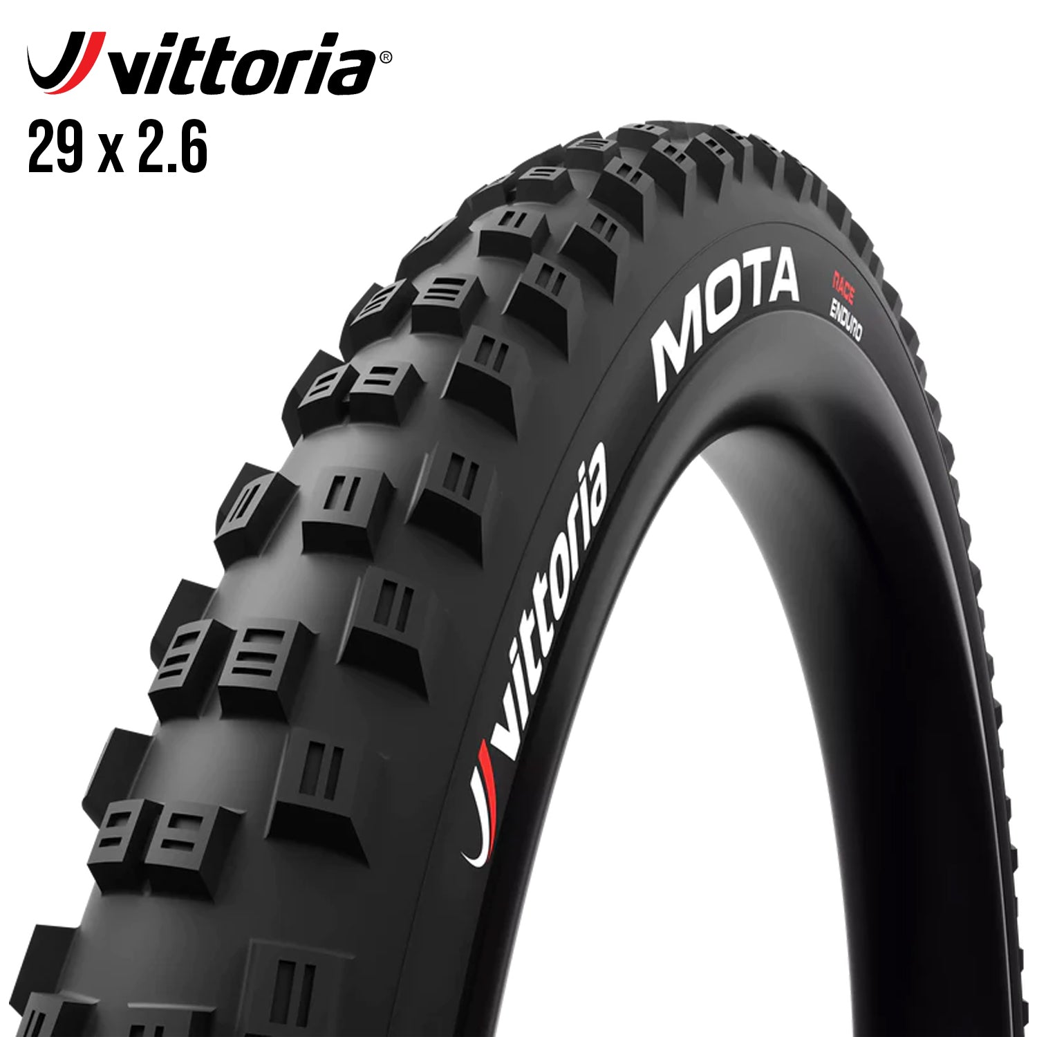 Vittoria Mota Enduro Race MTB Tire 29er Tubeless Ready Black Supreme Bikes PH