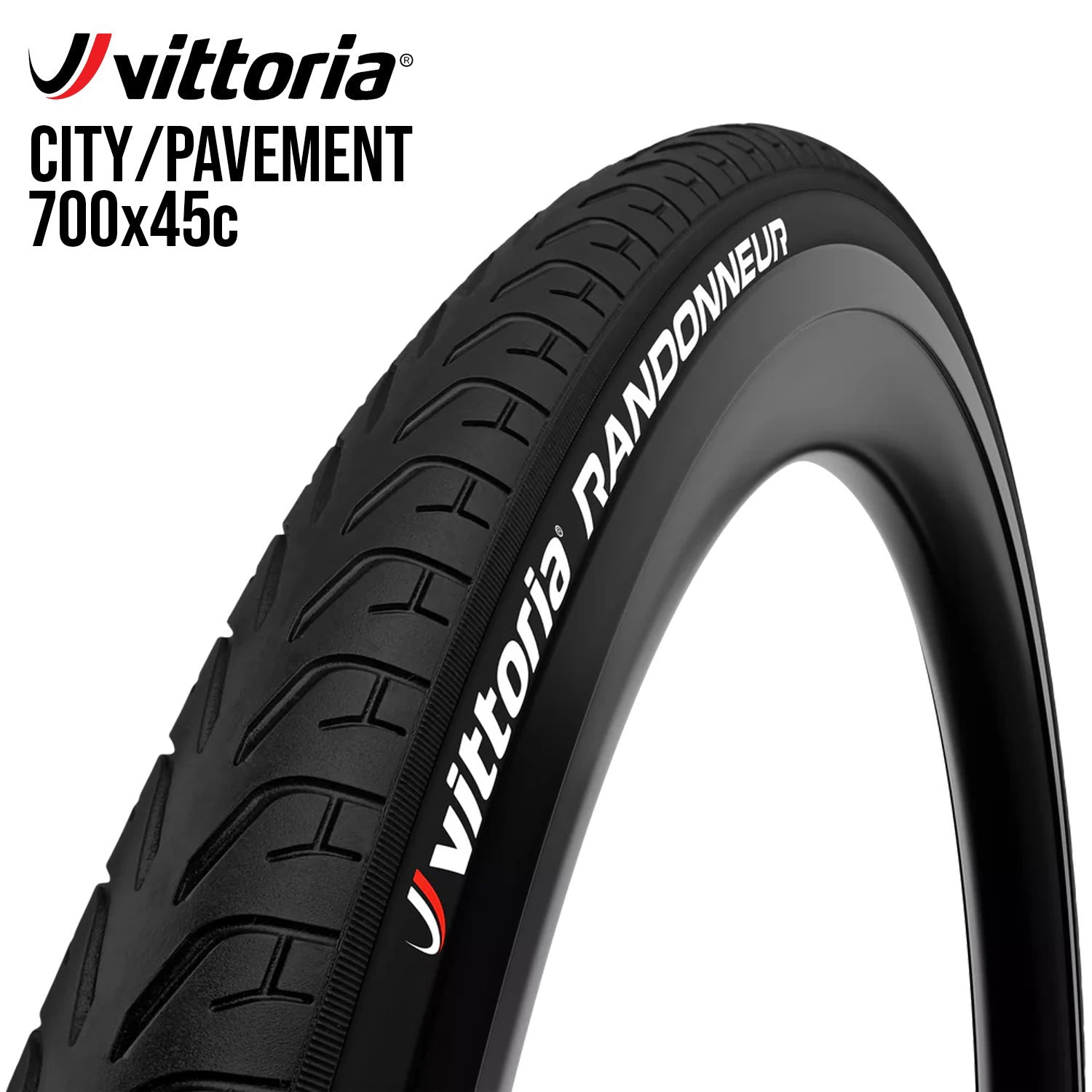 Vittoria Randonneur City Urban Bike Tire 700c Black Supreme Bikes PH