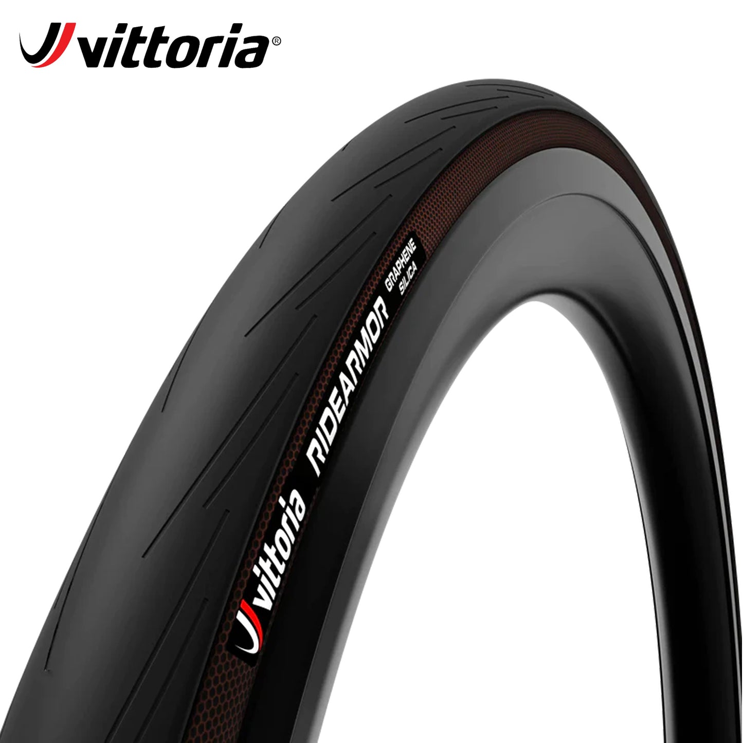 Vittoria RideArmor Tubeless-Ready Road Bike Durable Tire Graphene - Black