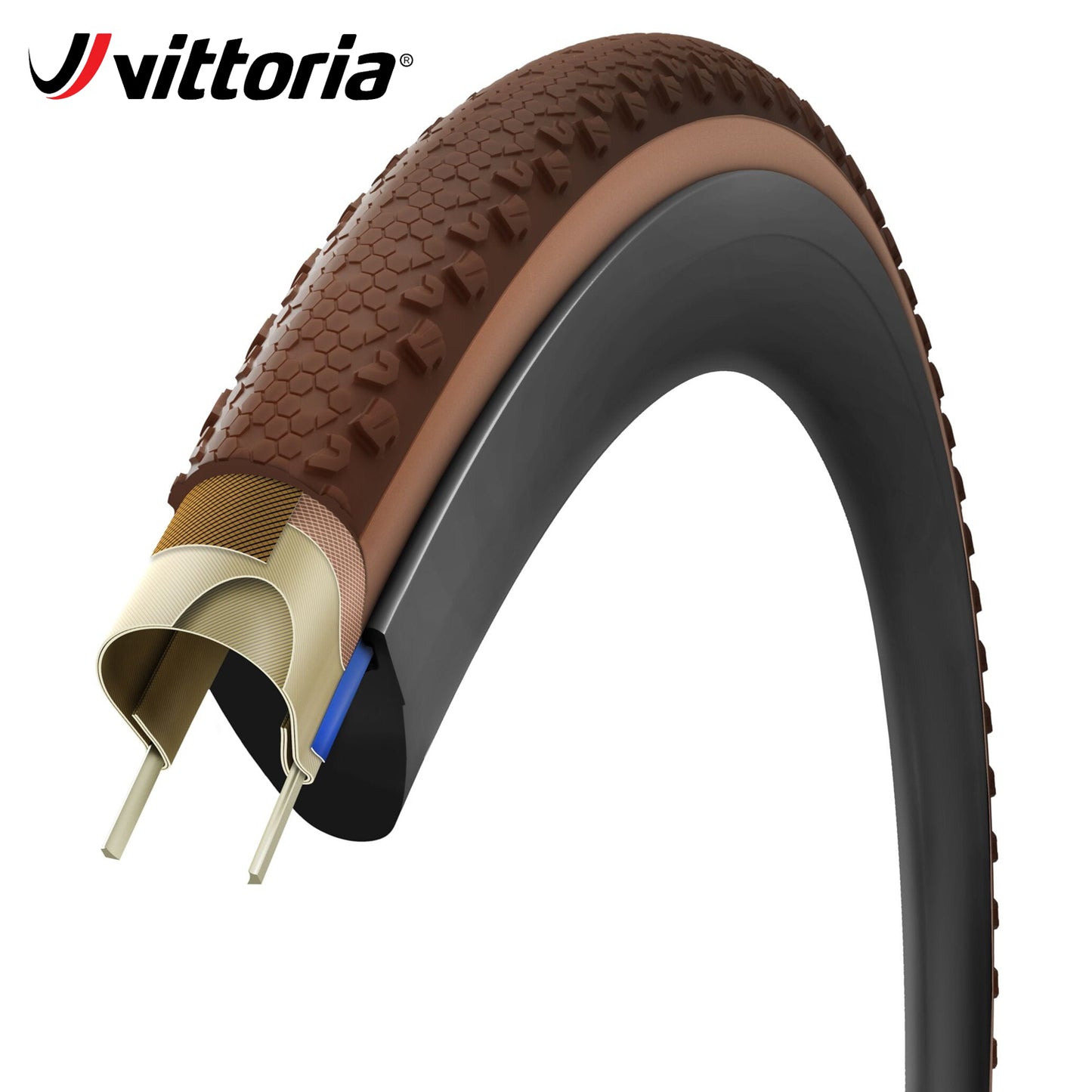 Vittoria Terreno Pro T30 Fine Loose Gravel Race Tubeless-Ready Tire 700c - Natural Brown