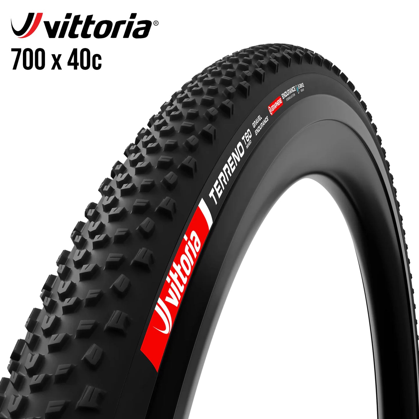 Vittoria Terreno T60 Mixed Gravel Endurance Tubeless-Ready Tire 700c - Black