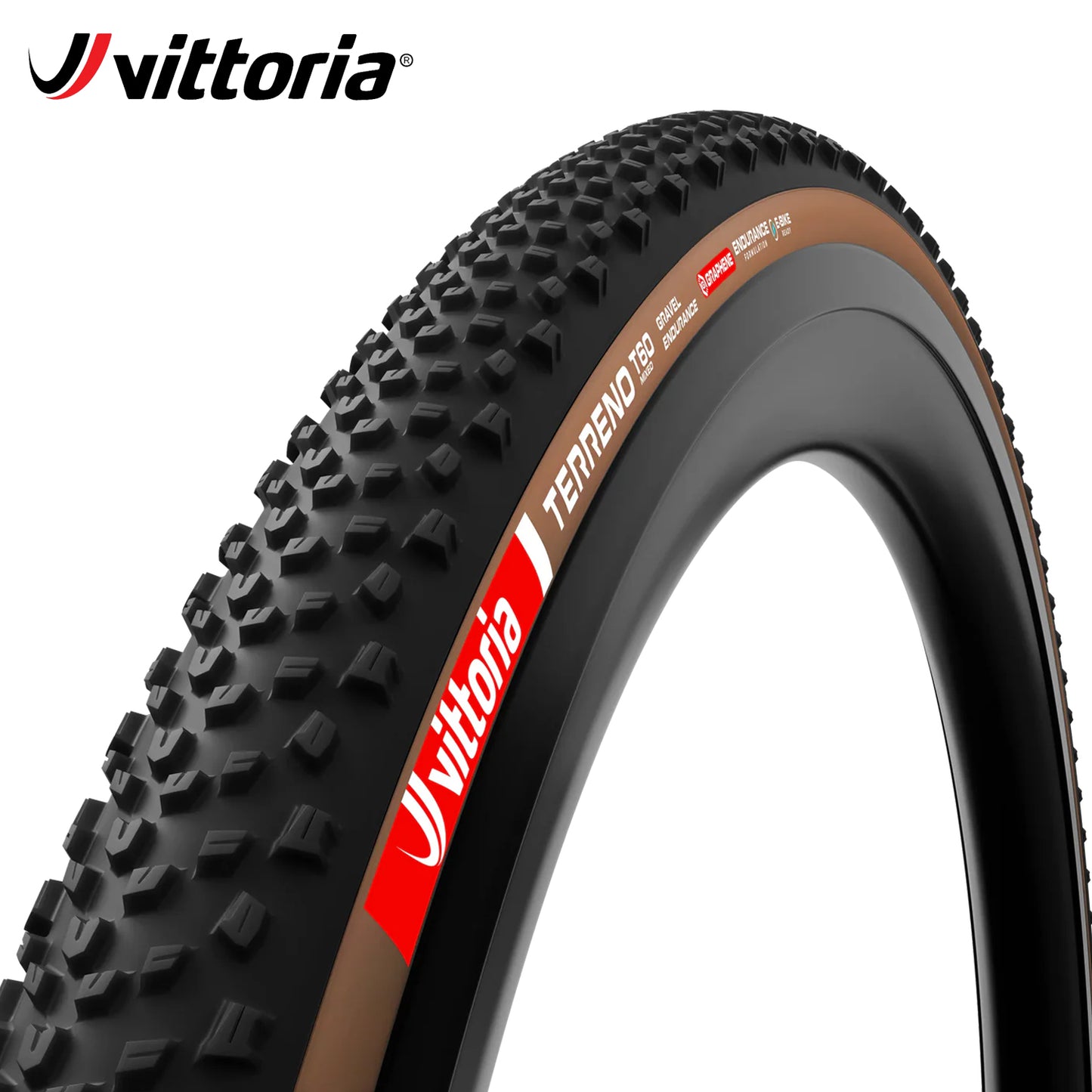 Vittoria Terreno T60 Mixed Gravel Endurance Tubeless-Ready Tire 700c - Tan