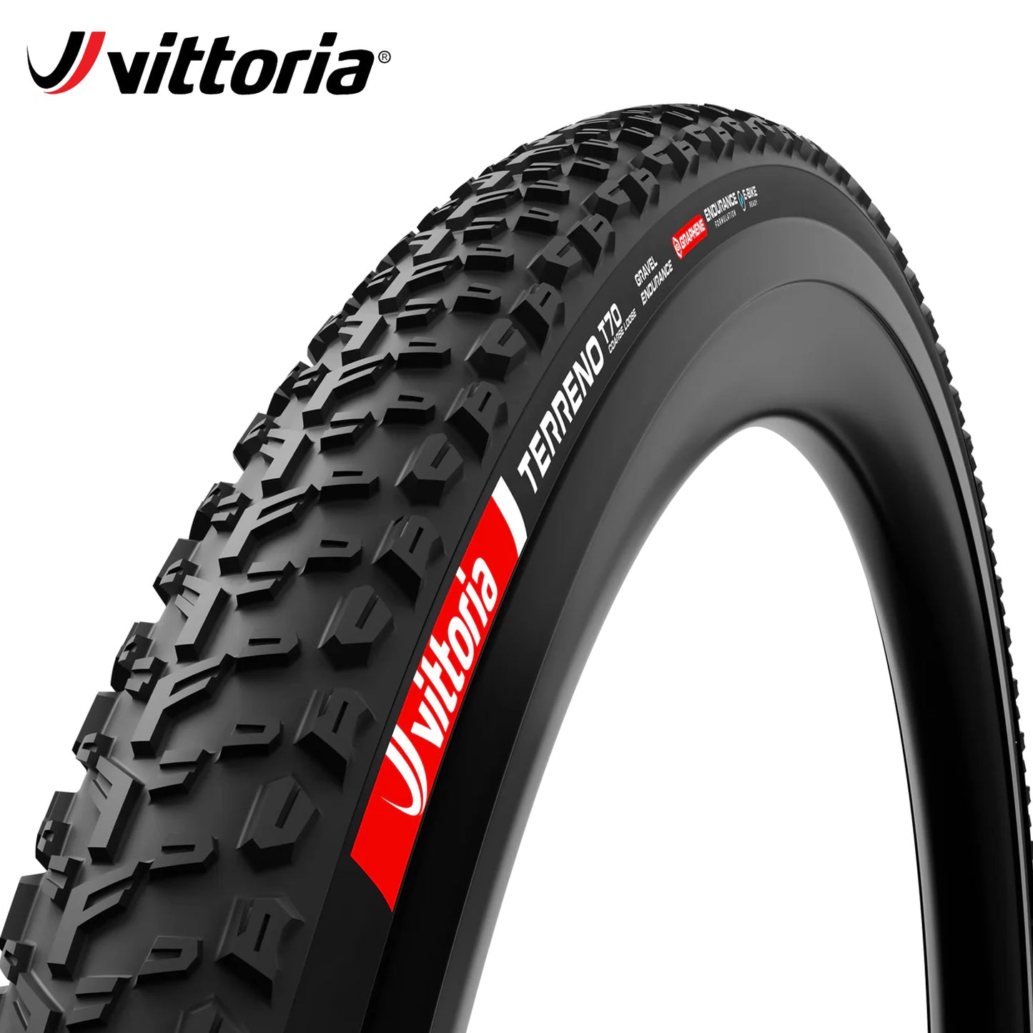 Vittoria Terreno T70 Coarse Loose Gravel Endurance Tubeless-Ready Tire 700c - Black