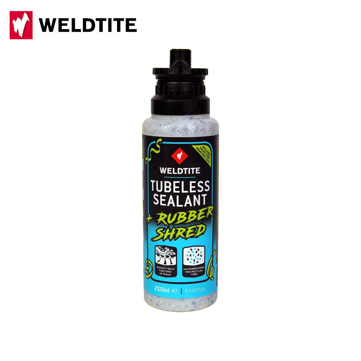 Weldtite Tubeless Sealant + Rubber Shred 250mL