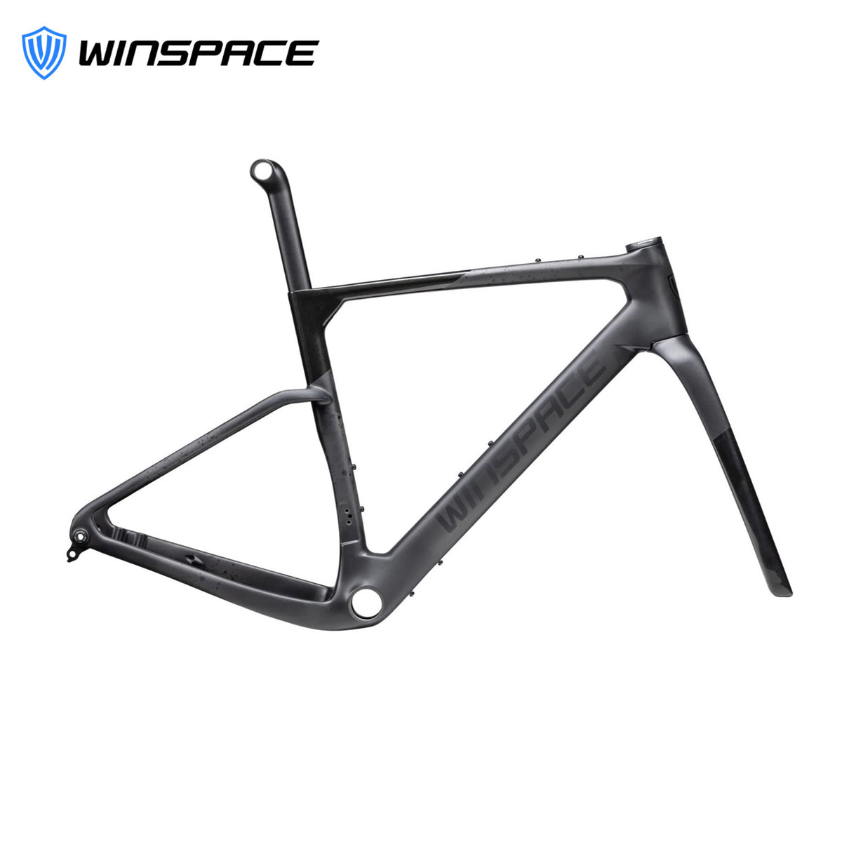 Winspace G3 Gravel Carbon Bike Frameset - Carbon Black