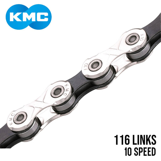 KMC X10 10-Speed Bike Chain - Silver / Black