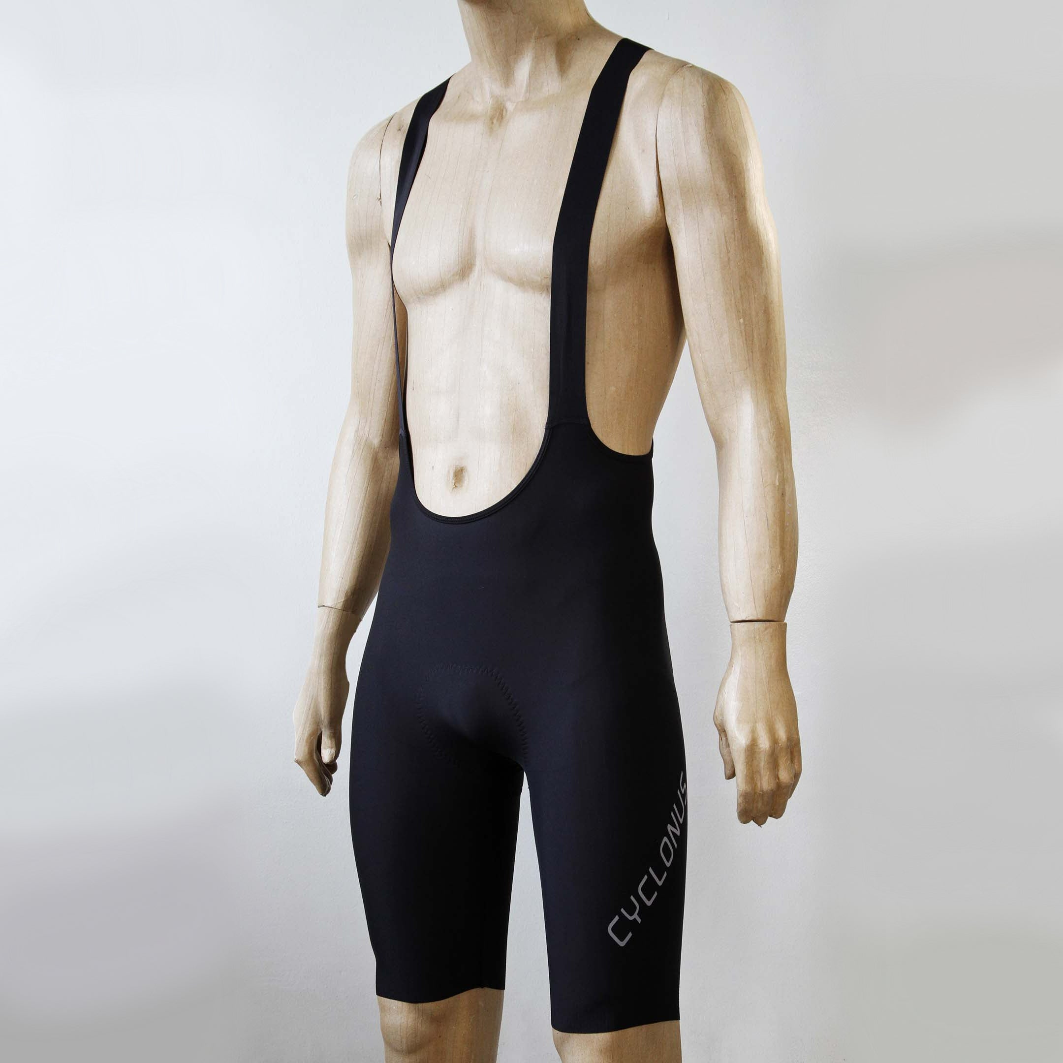 Cyclonus Chicane Seamless Cycling Bib Shorts Black