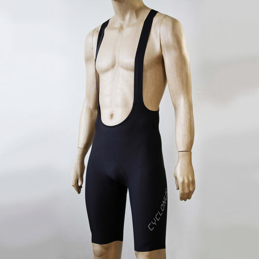 Cyclonus Chicane Seamless Cycling Bib Shorts - Black