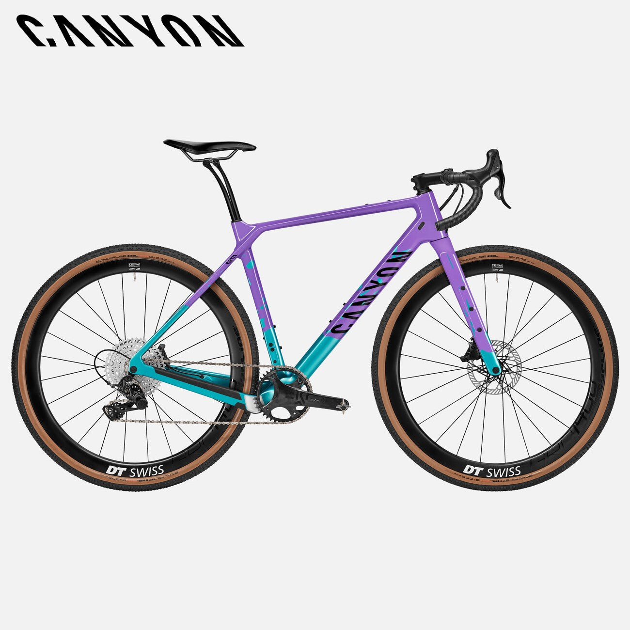 Canyon Grizl CF SLX 8 EKAR 1by Gravel Bike - Blueberry Milkshake