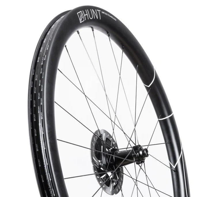 HUNT 42 Limitless Gravel Aero Wheelset TA 1548 grams Ceramic Speed