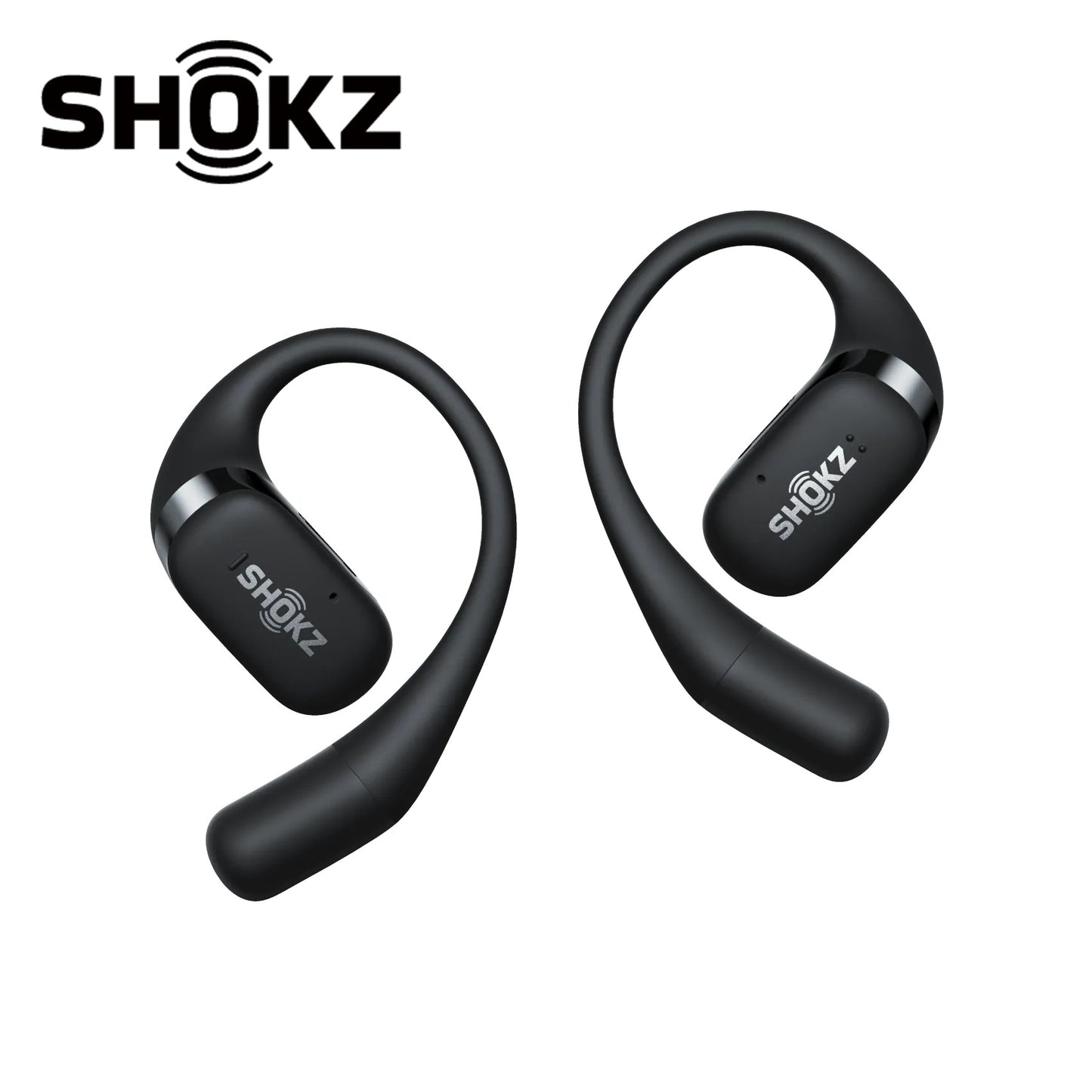 SHOKZ OpenFit Premium Bone Conduction Open-Ear Headphones - Black