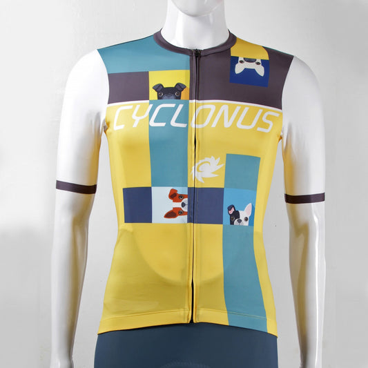 Cyclonus Stomp Cycling Jersey - Dog Design