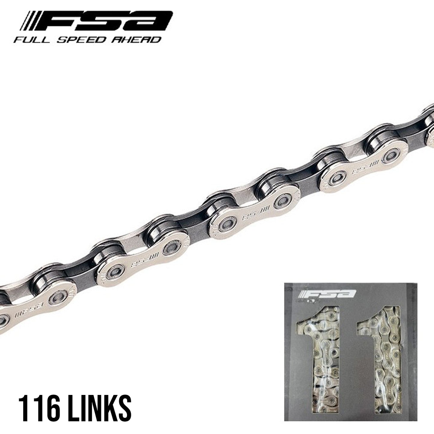 FSA Team Issue Bike Chain 11-Speed 116 Links
