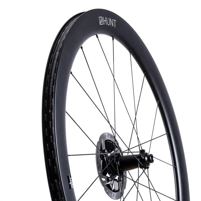 Hunt 50 Carbon Aero Disc Wheelset TA 1487grams