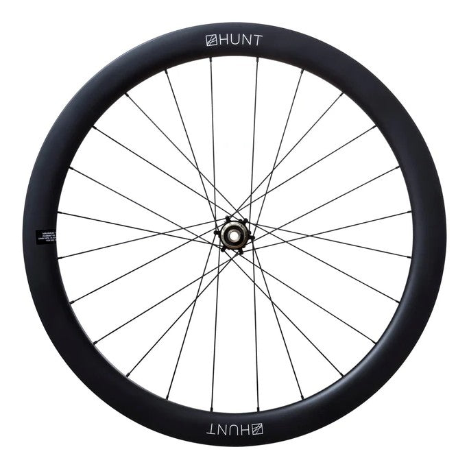 Hunt 50 Carbon Aero Disc Wheelset TA 1487grams