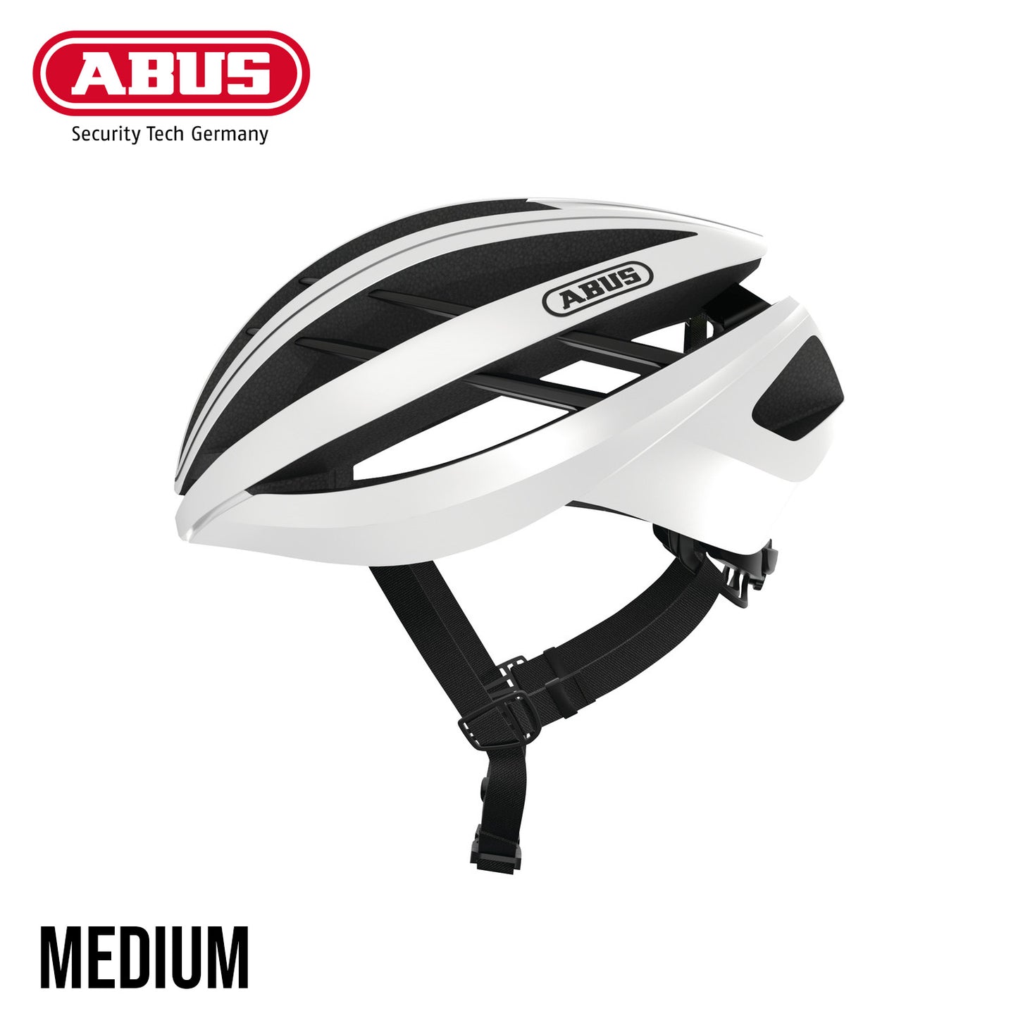ABUS Road Helmet Aventor Bike Helmet - Polar White
