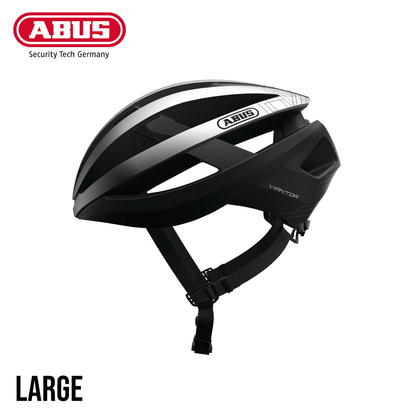 ABUS Road Helmet Viantor Bike Helmet - Gleam Silver