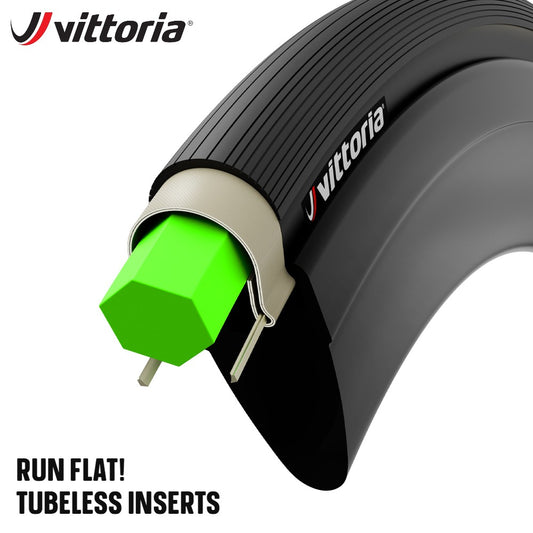 Vittoria Air-Liner Road Tubeless Inserts Puncture Protection Run Flat Capability for Road Bikes