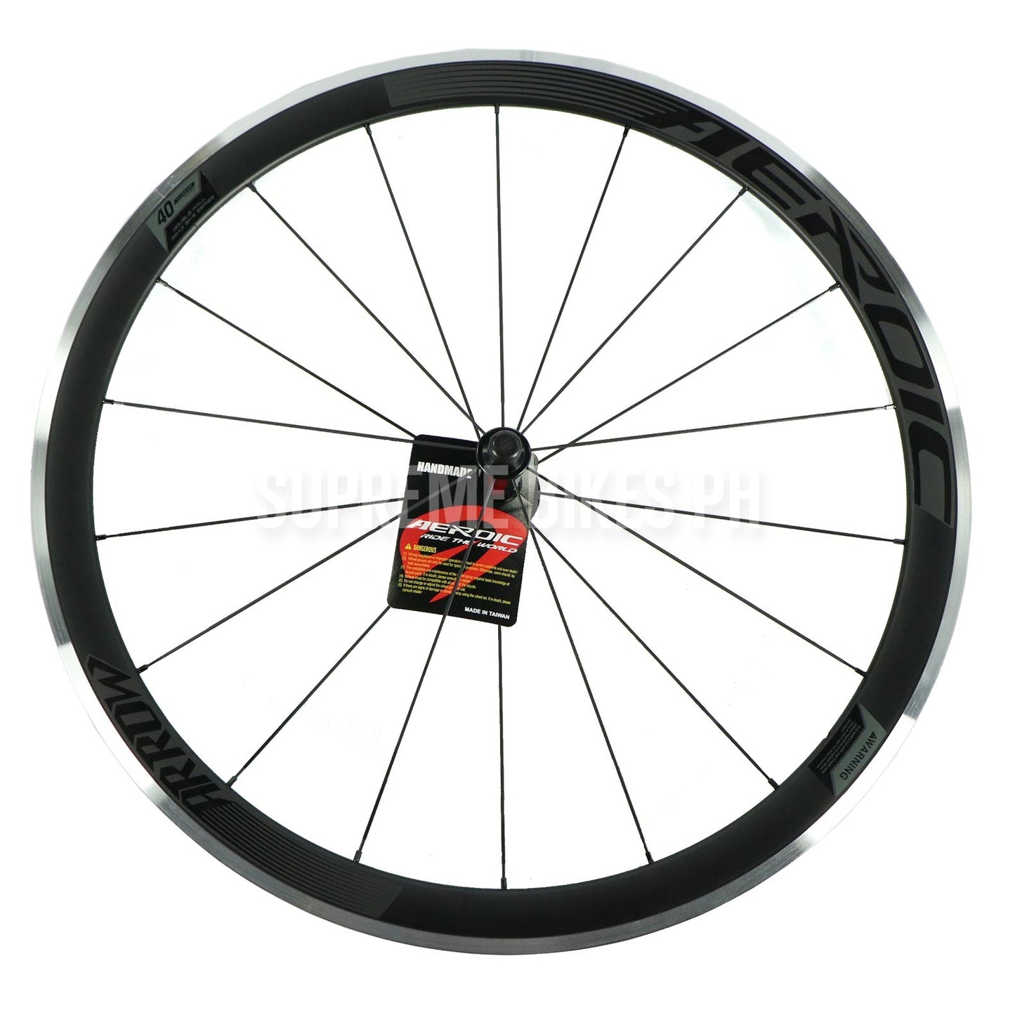 Aeroic Arrow 40 Caliper 700c Rim Brake Road Bike Wheelset HG Hub Pillar Aero Spokes Straightpull