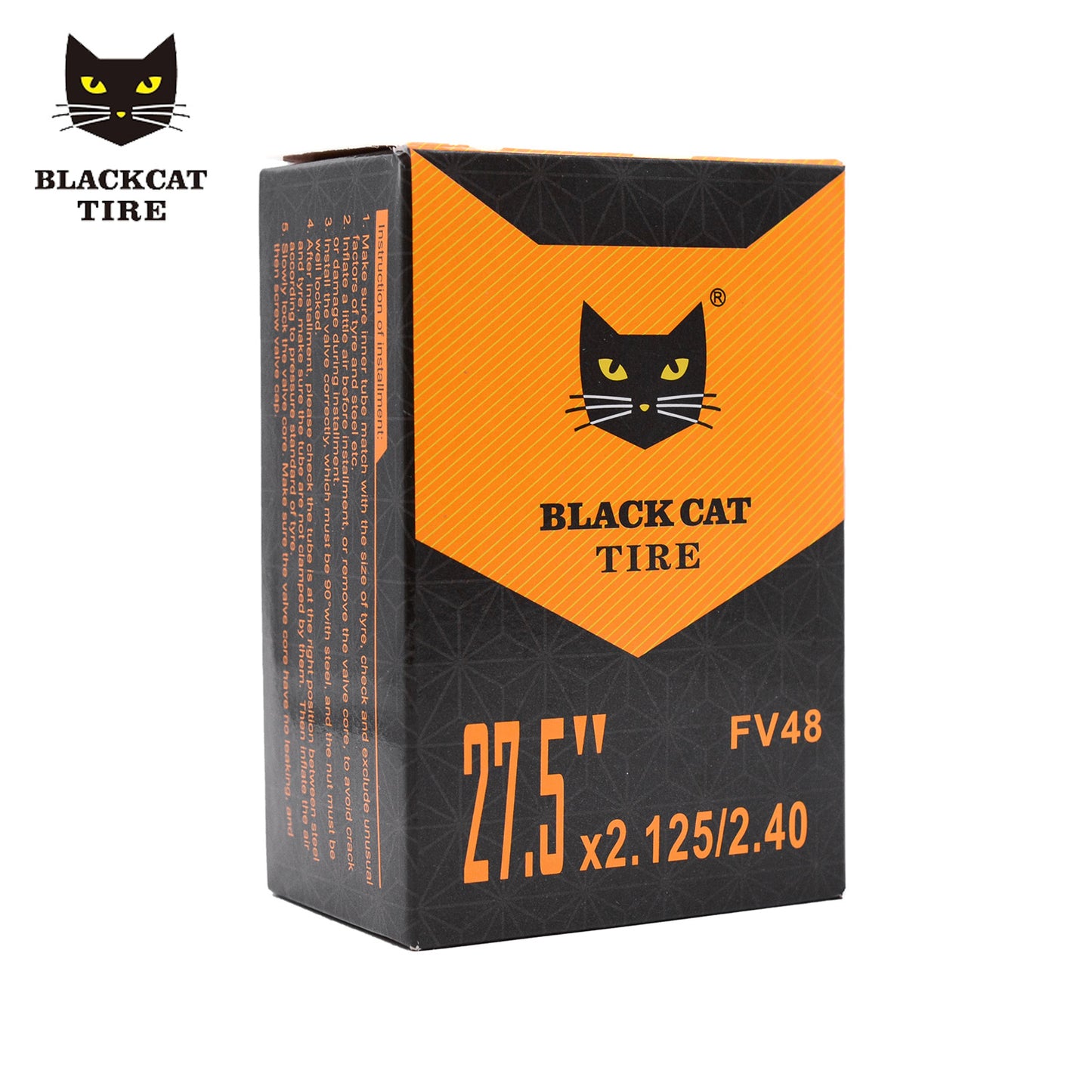 Black Cat Inner Tube 27x2.125-2.40 48mm Valve