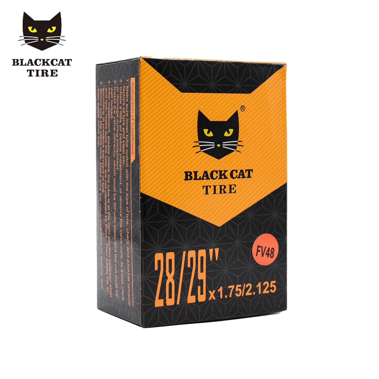 Black Cat Inner Tube 29x1.75-2.125 48mm Valve