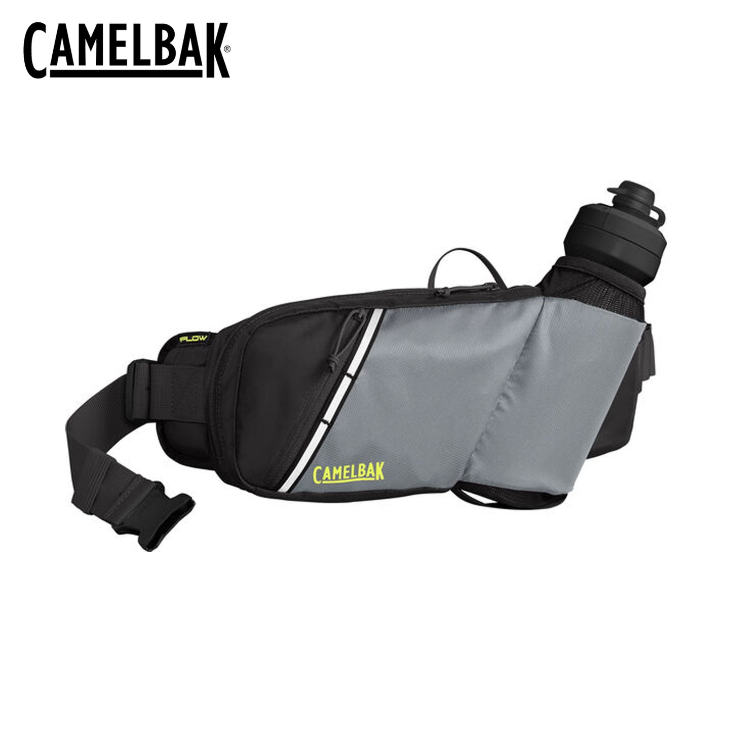 CamelBak Podium Flow Belt 21 21oz Hydration Belt - Silver/Lime