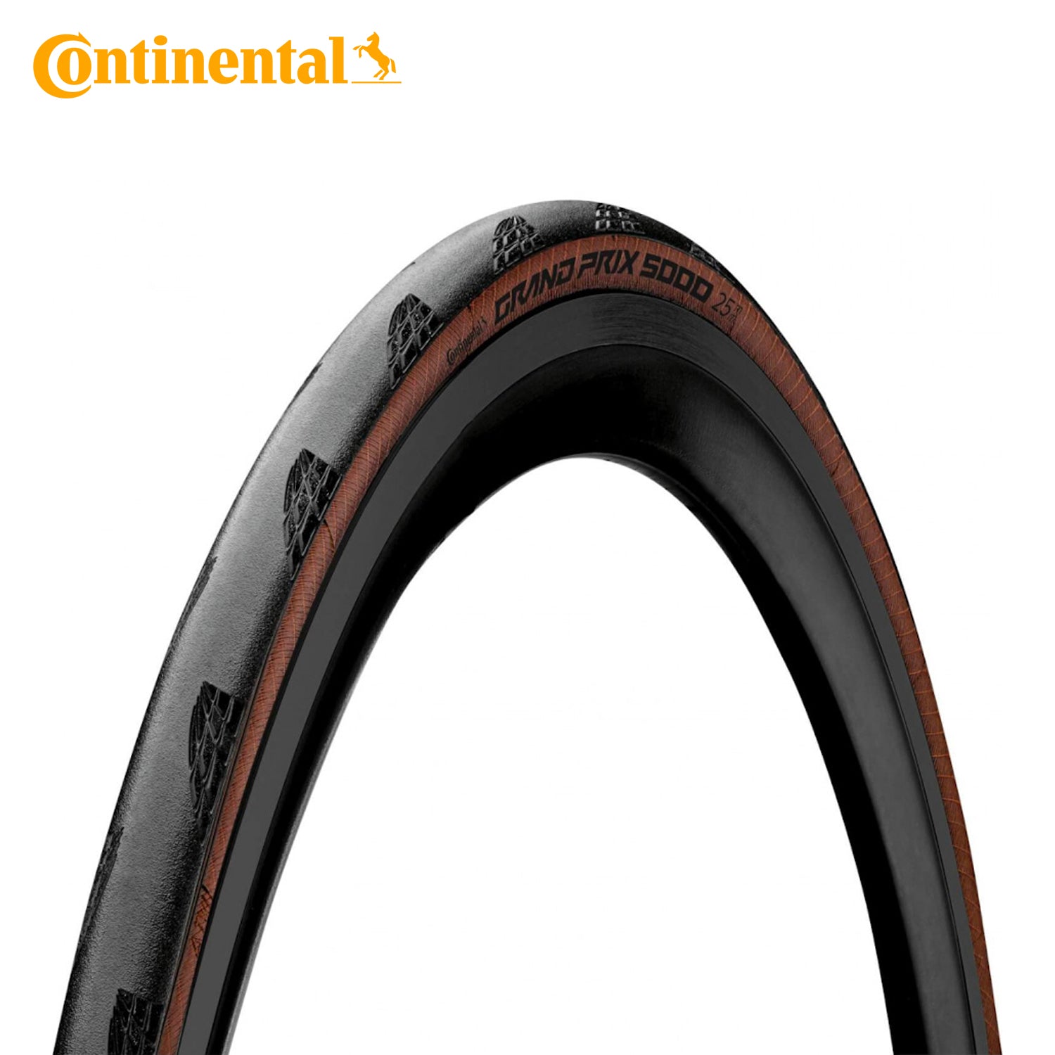 Continental Grand Prix 5000 (GP5000) Road Bike Tire Black Chili Tan