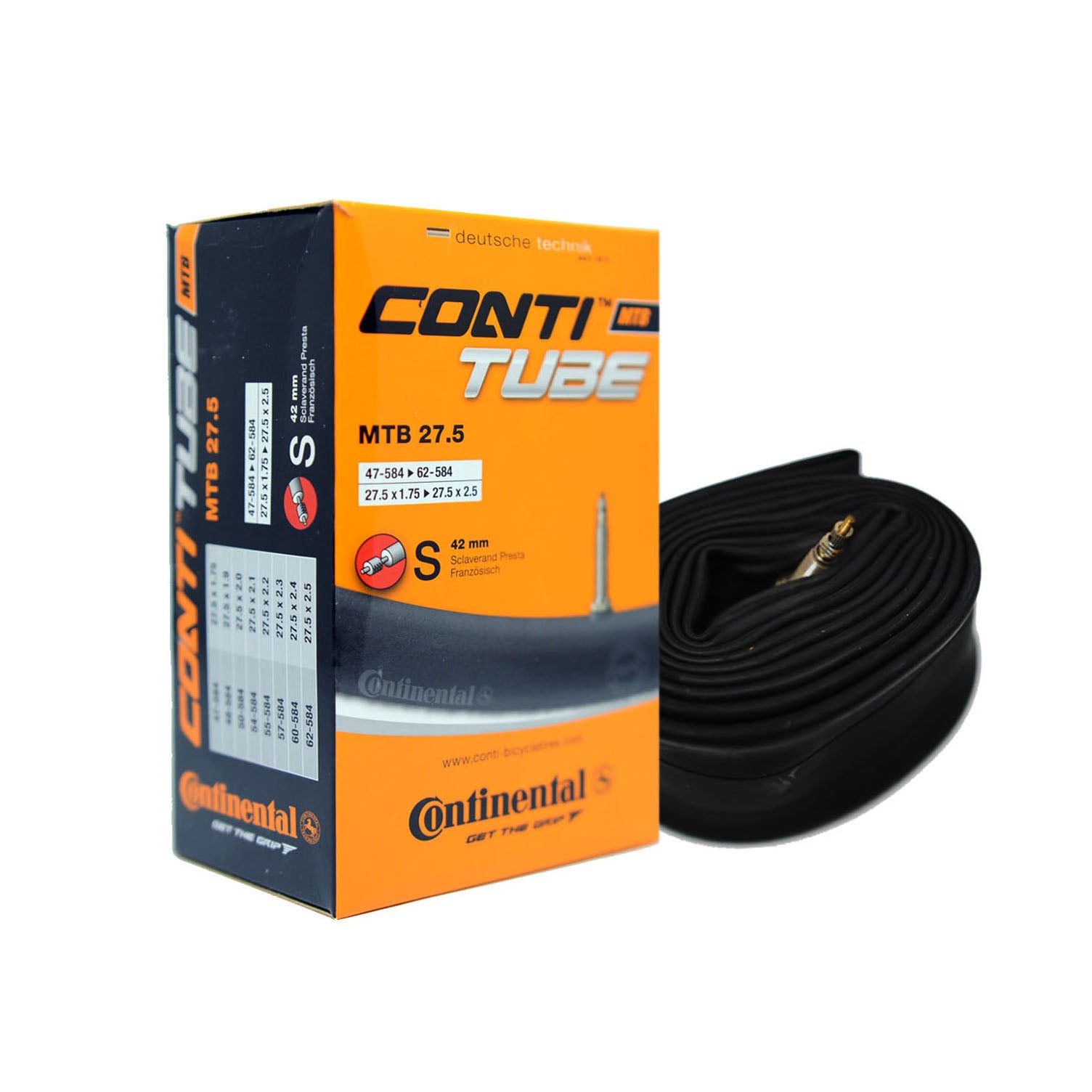 Continental Conti Tube Inner Tube for MTB Bikes 27.5 Supreme