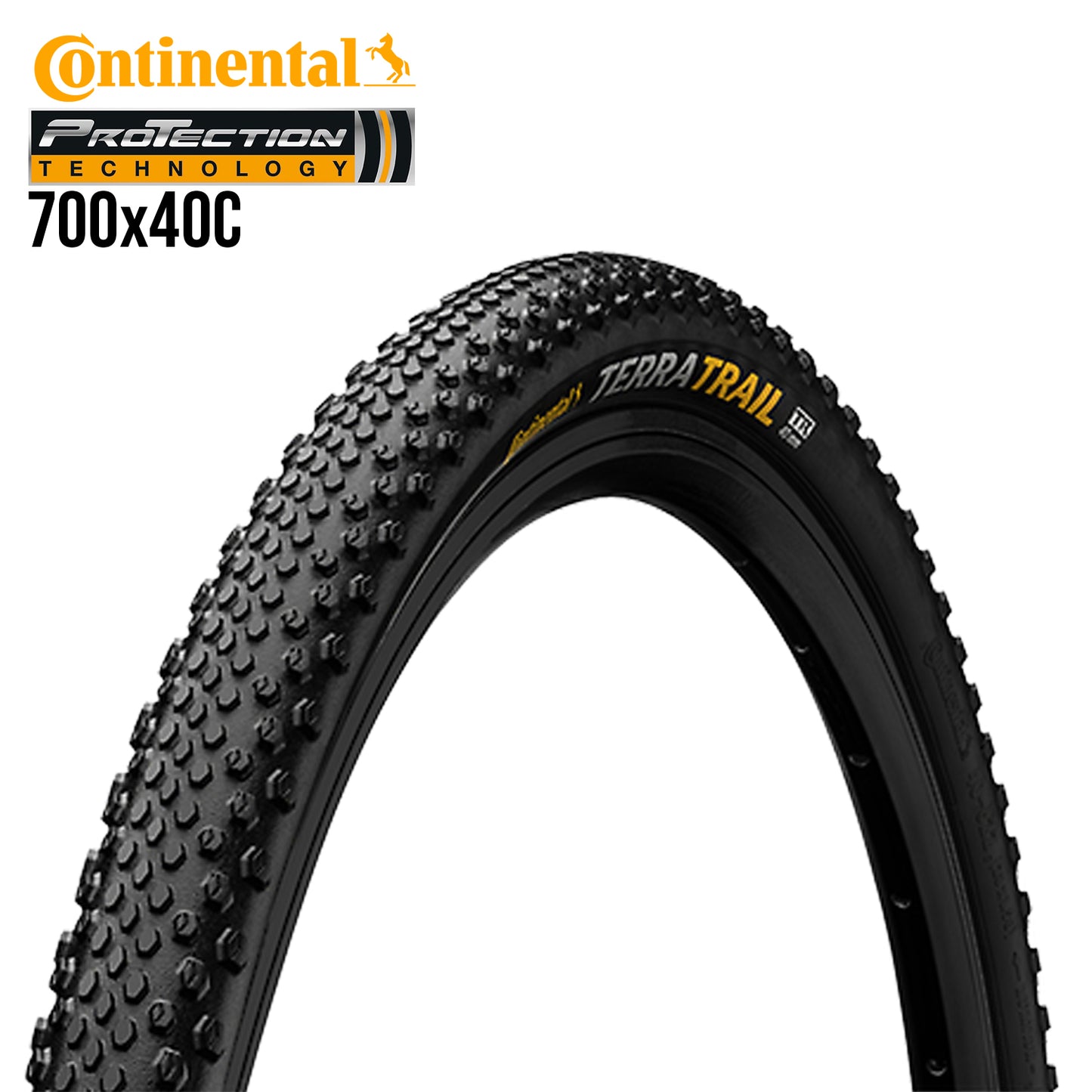 Continental Terra Trail Gravel Tire Tubeless Ready ProTection 700c - Black