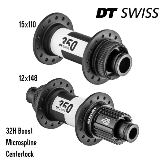 DT Swiss 350 Boost MTB Hub Set Front 15x110 Rear 12x148 Microspline Centerlock