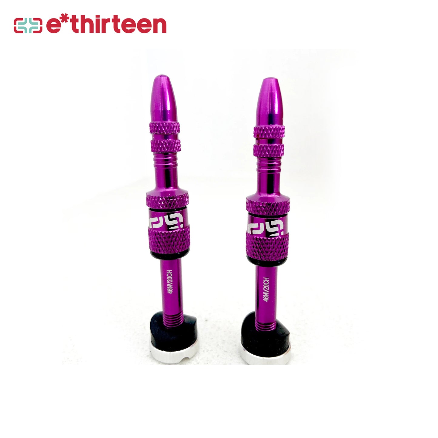 e*Thirteen Tubeless Valve Quick Fill Blk (23-31mm Rim) - Eggplant