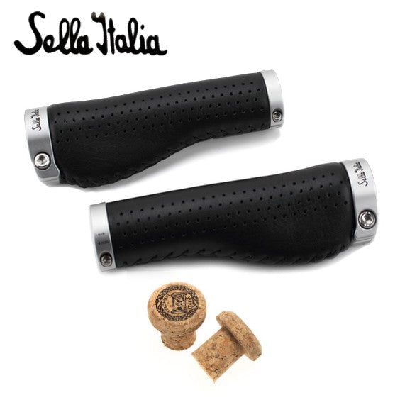 Selle Italia Full Leather Epica Grips - Black