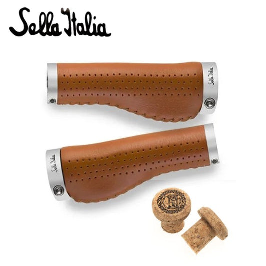 Selle Italia Full Leather Epica Grips - Honey Brown