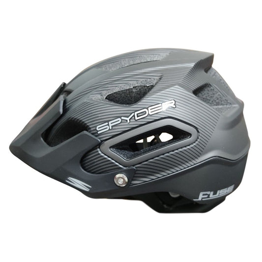 Spyder FUSE All-Mountain / Trail MTB Helmet - Black / Stripe
