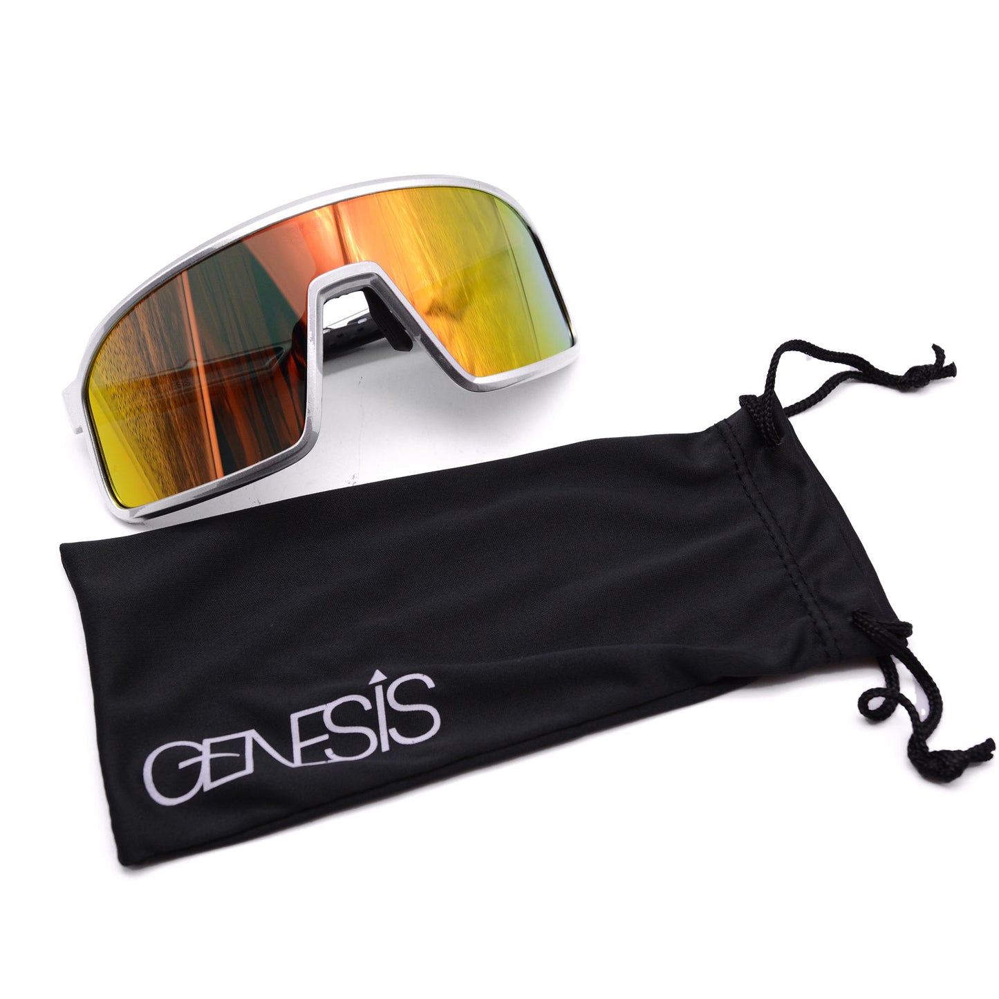 Genesis Raceface Photochromic Bike Sunglass - Matte Silver