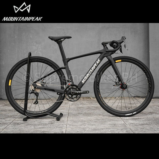 Mountain Peak Falcon Carbon Gravel Bike 2x9 Speed 700x40c - Matte Black