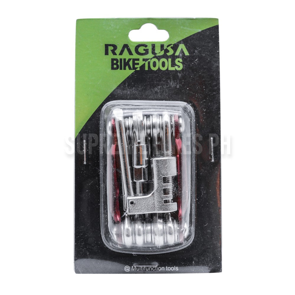 Ragusa R01 10-in-1 Multi-Tool with Chain Breaker - Red