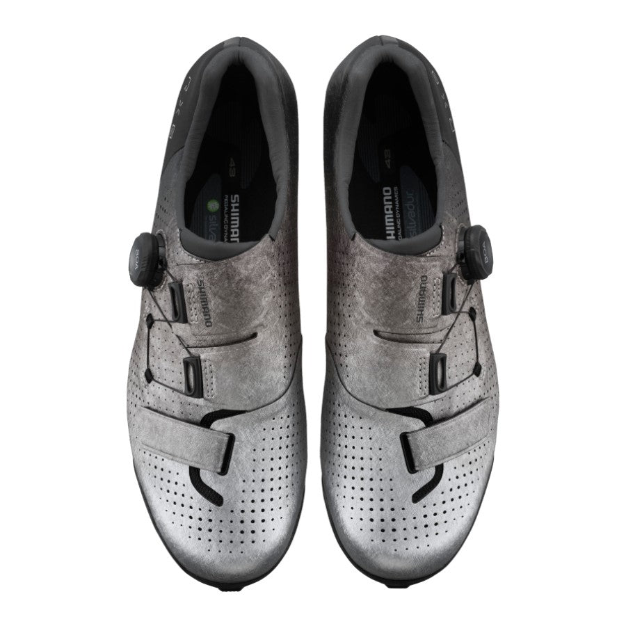 Shimano RX8 Gravel / MTB Carbon Composite Bike Shoes SPD BOA LI2 (SH-RX801) - Silver